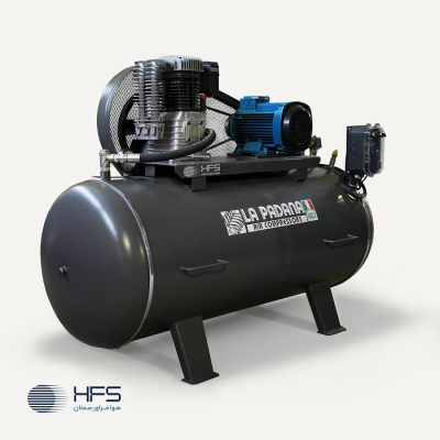 کمپرسور / پمپ باد ۸۷۲ لیتری سری K ایتالیا هوا فراور سمنان  /   مخزن ۷۵۰